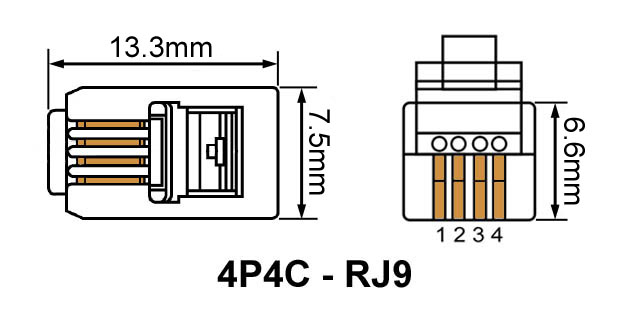 4P4C / RJ9